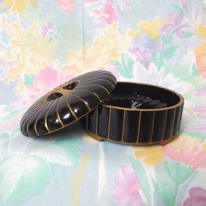 Vintage Art Deco Style Coasters and Case